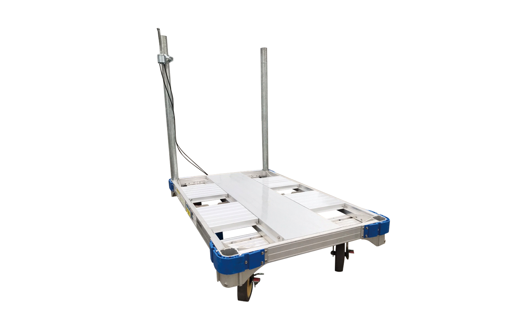 自動ストッパー付きアルミ台車(ストッパー付き6輪台車) | 日本セイフティー